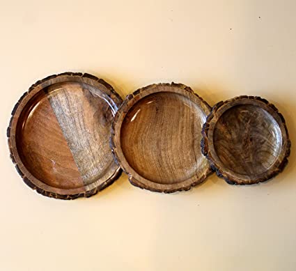 Lobbey Wooden Bark Tray/ Platter